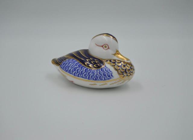 Royal Crown Derby presse-papier in de vorm van een eend
