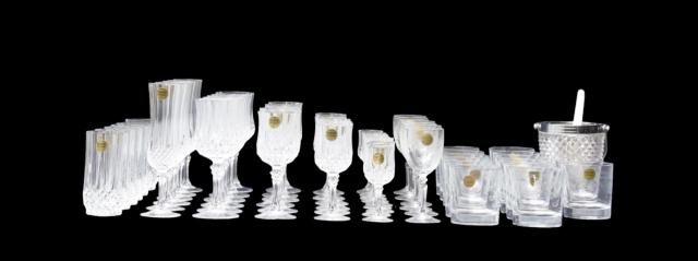 Cristal d&rsquo;Arques &ndash; service de verres de 60 pieces