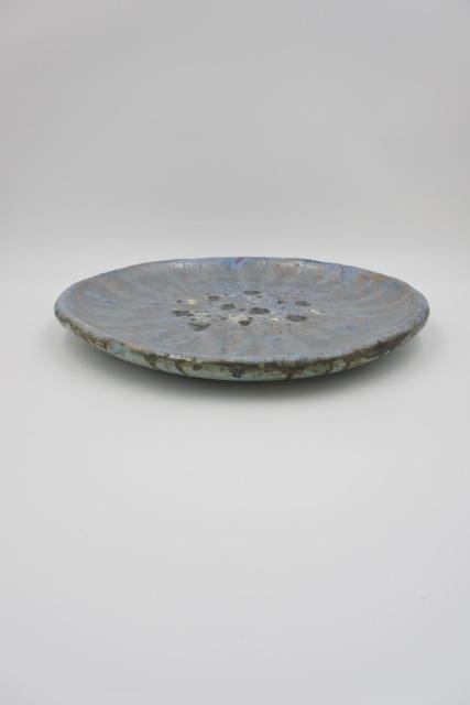 Centre de table vintage en c&eacute;ramique &eacute;maill&eacute;e au sel